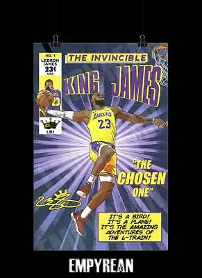 $24.99 • Buy LeBron James Lakers Nicknames Comic Book Poster Art Print