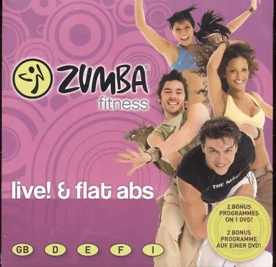 Zumba Fitness: Live! & Flat Abs NEW & SEALED Cardboard Sleeve DVD • £9.99