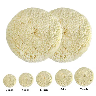 $12.77 • Buy Natural Wool Hook & Loop Grip Buffing Pad For Compound Cutting & Polishing N1I5