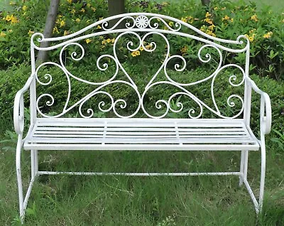 £174.99 • Buy Metal Garden Bench Seat Patio Furniture Vintage Foldable Antique Patio Outdoor 
