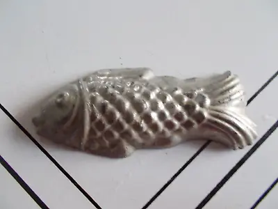 Vtg/ant Tin/metal Large Fish Chocolate Candy Mold~5 L~lot #16 • $9.99