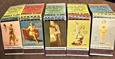 5~ Art A. Steiner-Superior Match Co. Collector  Fort Worth-Texas- Risqué Covers • $19.99