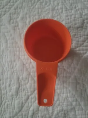 Vtg Tupperware Original Harvest Orange Dry Measuring Replacement 1/2 Cup 764-5 • $4.99