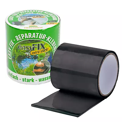 Heissner Easy Fix Pond Liner Black Repair Tape Water / Weather Proof Leak Patch • £17.95