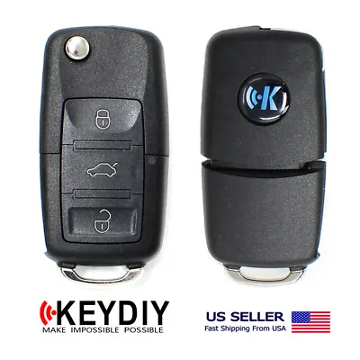 KEYDIY KD Car Flip Key Remote VW Type B-Series 3 Buttons B01-3 For KD-X2 • $13.95
