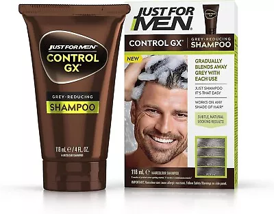 2X Just For Men Control GX Grey Reducing Shampoo For Grey Hair With Coconut Oil • £18.78