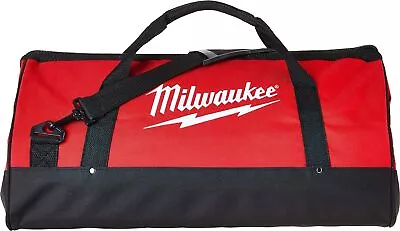 Milwaukee 902033036 23x12x12 Canvas Tool Bag W/Strap Red Black  • $39.49