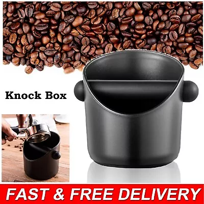 $15.99 • Buy Coffee Waste Container Grinds Knock Box Tamper Tube Bin Black Bucket Waste Tamp