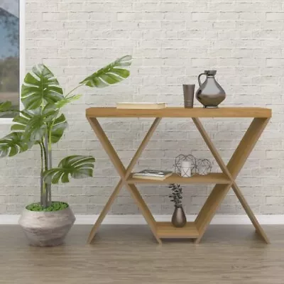 Oak Effect Console Table L110cm X D30cm X H80.5cm MORTON • £149