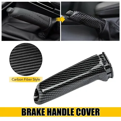 Carbon Or Black Front Handbrake Brake Handle Cover For BMW E46 E60 E90 E92 F30 • $12.99