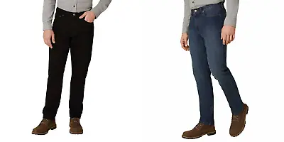 NEW Men's Eddie Bauer Flannel Lined Jeans Denim Pants Straight Leg • $29.95