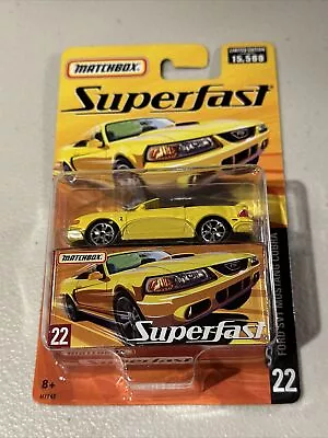 Matchbox Superfast Ford SVT Mustang Cobra #22 Yellow Limited Edition • $8.50