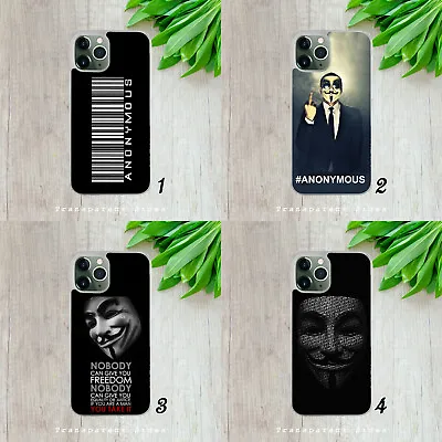 £5.99 • Buy Anonymous V Vendetta Mask Hacker Hard Phone Case Cover For Iphone Samsung Huawei