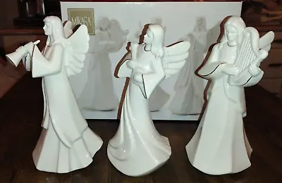 Mikasa Holy Night Nativity 3 Angel Figurines White Fine Porcelain KT421/996 XMAS • $39.99