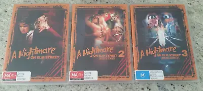 A Nightmare On Elm Street-the First 3 Nightmares-original 2005 Dvd Box Set -xlnt • £12.41