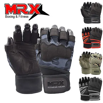 MRX Weightlifting Gloves For Men Workout Weight Lifting Fingerless Gym Glove • $15.99