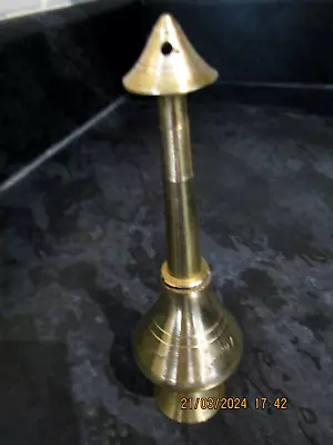 Vintage Brass Decor Ornament Oil Pot Lamp ? Middle Eastern  Possibly -see Pics G • $12.14