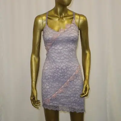 £6.50 • Buy Topshop Pink And Purple Lace Cami Dress, Size 6 