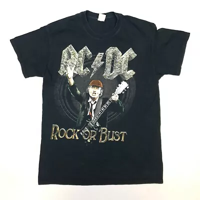 £12.74 • Buy AC DC Mens T Shirt Rock Or Bust 2016 World Tour MEDIUM Short Sleeve