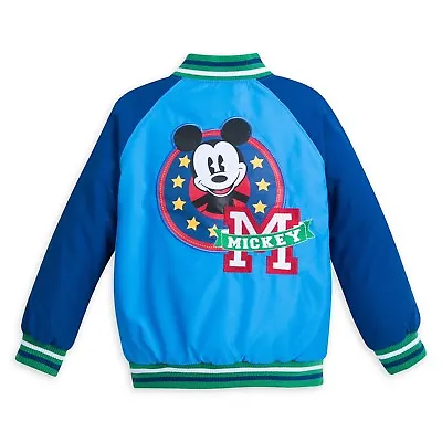 NWT DISNEY Store Boy Varsity Jacket Mickey Mouse 345/67/89/10 • $29.92