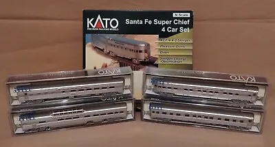 KATO ~ N Scale Santa Fe Super Chief 4 Car Set ~ Set A #106-6001  • $194.98