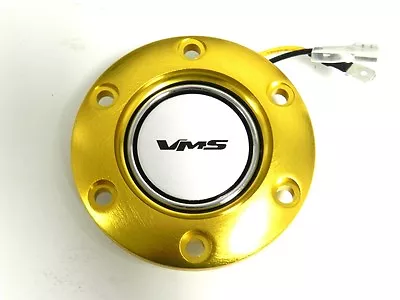 Vms Racing Gold Steering Wheel Ring & Horn Button Sl B • $24.95