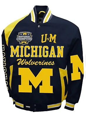 Michigan Wolverine’s NCAA 2023 National Championship Cotton Twill Jacket • $179.99