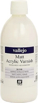 Vallejo Model Color 500 Ml Matt Acrylic Varnish • £20.05