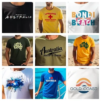 Australia T Shirt Backpacker Travel Holiday Son Boyfriend Husband Dad Gift Top • £13.99