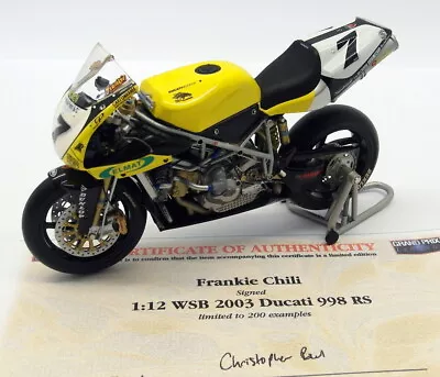 Minichamps 1/12 Scale 122 031207 - Ducati 998RS P. Chili WSB 2003 SIGNED • $331.99