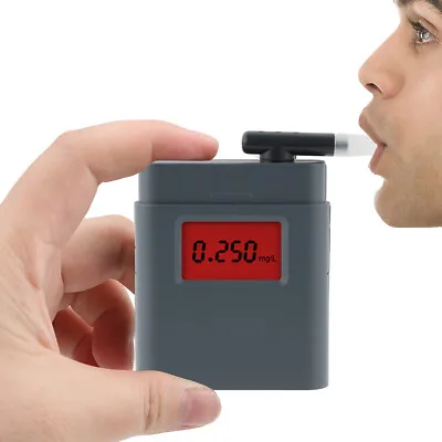 £8.49 • Buy MINI Digital Police Breathalyzer Breath Test Alcohol Tester Analyzer Detector