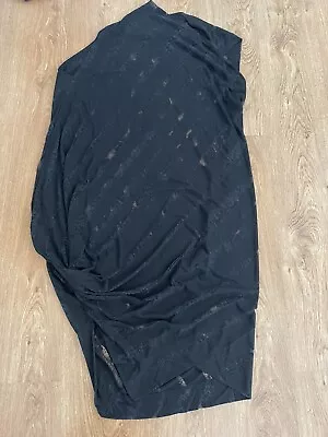 £75 • Buy VIVIENNE WESTWOOD ANGLOMANIA Black Sleeveless Asymmetric Tank Dress Sz M Uk 10