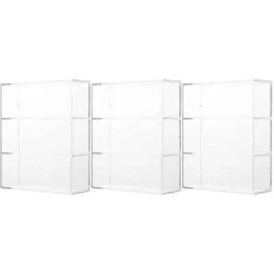  3 Count Bookcase Model Acrylic Display Cabinet Cake Decoration Shelves • £17.89