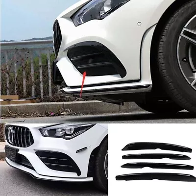 ABS Black Lamp Strip Trim Front Fog Light Fit For Benz CLA W118 2020-2022 4PCS • $69.78