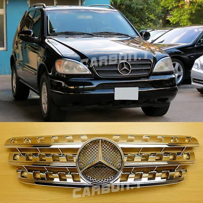 For MERCEDES BENZ M-Class W163  ML500 1998~2004 Chrome Front Kidney Grille  • $160.55