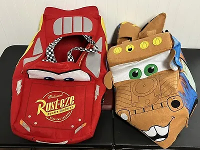 Pottery Barn Kids Disney Cars Lightning McQueen & Mater Halloween Costumes S/M • $179.99