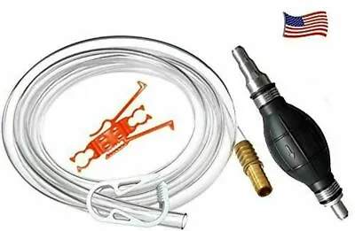 £36.74 • Buy Plumber’s Siphon Pro Gas Oil Water Up To 3.5 Gl/ Min Siphon 9 Ft Hose Brass Ti