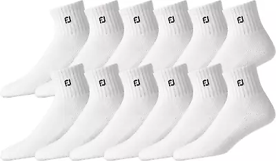 Footjoy Men's Comfort Soft Quarter Socks 12-Pack Option • $29.99