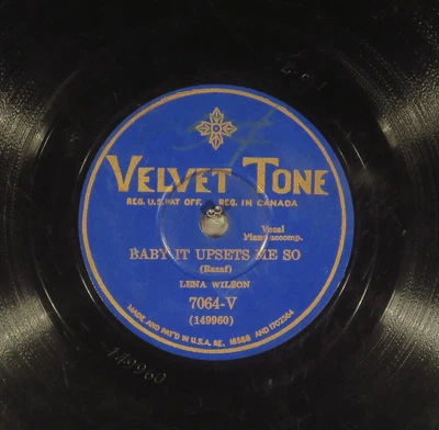 $49.99 • Buy 78 RPM - Lena Wilson (Cliff Jackson, Piano), Velvet Tone 7064, E-V+ Blues - Jazz
