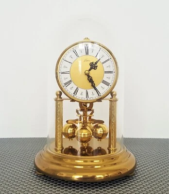 £39.99 • Buy KERN Vintage 400 Day Glass Dome Clock. Made In Germany. Working.