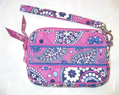 Vera Bradley VGUC Boysenberry Tech Case Wristlet External Hard Drive Cosmetic • $7