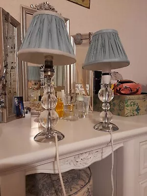 £29.99 • Buy Pair Of Laura Ashley Table Lamps Vintage Stacked Ball Design
