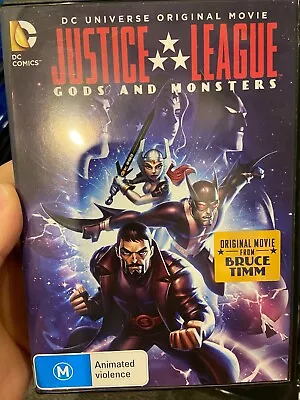 $8.95 • Buy Justice League Gods And Monsters Region 4 DVD (2015 Animated DC Superhero Movie)