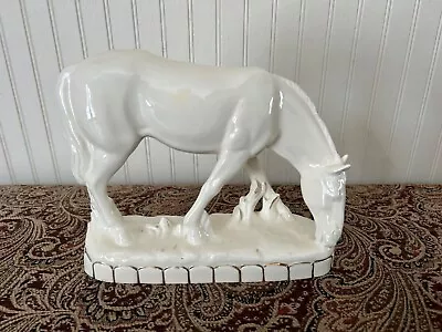 Vintage German Austrian? White Porcelain Horse • $42