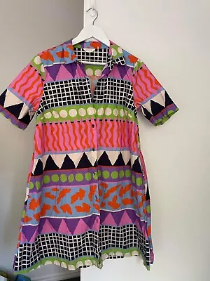 Gorman Arcade Animal Size 12 Shirt Dress Fit Up To Size 14 • $100