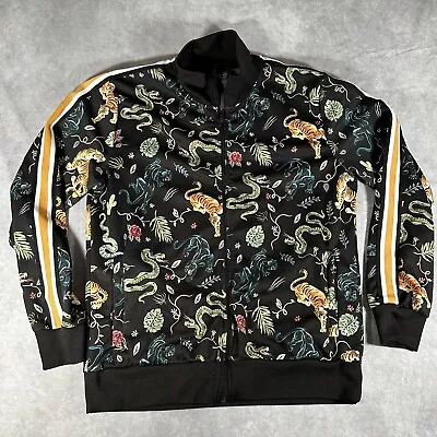 Zara Man XL Jacket All Over Print Full ZIp Snakes Tigers Panthers Floral Clean! • $39.99
