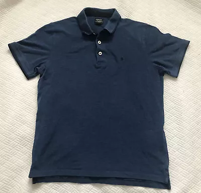 JACK & JONES Boys / Teens Polo Shirt Top Size Large (Mens Size Small) Navy. Good • £5