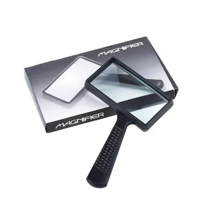 2.5 Large Reading Magnifying Glass Rectangular Magnifier Map Book Light Aid Lens • £8.38