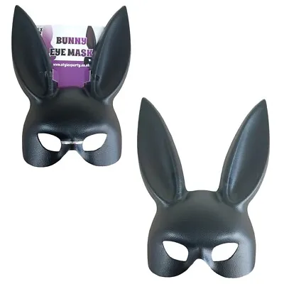 Bunny Rabbit Black Mask Halloween Costume Cosplay Party Fancy Dress Scary Mask • £8.99