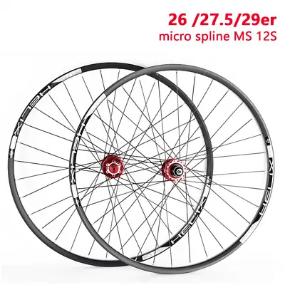 12Speed Mountain Bike Wheelset Micro Spline MS QR /Thru BOOST MTB Bicycle Wheels • $335.16